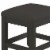 Homestyles Bedford Wood Vanity Bench in Black Perspective: top