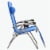 Kamp-Rite Outdoor Folding Reclining Zero Gravity Chair w/ Headrest Pillow, Blue Perspective: top