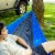 Double Travel Hammock - Blue Perspective: top
