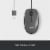 Logitech Corded Optical Mouse USB - Black Perspective: top
