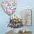 Classic Flowers Mother's Day Helium Filled Balloon Perspective: top