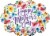 Classic Flowers Mother's Day Oversized Helium Filled Balloon Perspective: top