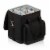 Cellar 6-Bottle Wine Carrier & Cooler Tote, Black with Gray Accents Perspective: top