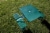 Picnic Table Portable Folding Table with Seats, Hunter Green Perspective: top