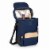Duet Wine & Cheese Tote, Navy Blue Perspective: top