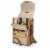Corsica Wine & Cheese Picnic Basket, Beige Canvas Perspective: top