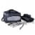 Buccaneer Portable Charcoal Grill & Cooler Tote, Black with Gray Accents Perspective: top