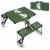 Michigan State Spartans - Picnic Table Portable Folding Table with Seats Perspective: top