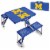 Michigan Wolverines - Picnic Table Portable Folding Table with Seats Perspective: top