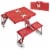 Maryland Terrapins - Picnic Table Portable Folding Table with Seats Perspective: top