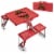 Cornell Big Red - Picnic Table Portable Folding Table with Seats Perspective: top