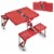 Stanford Cardinal - Picnic Table Portable Folding Table with Seats Perspective: top