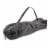 Reclining Camp Chair, Black with Gray Accents Perspective: top