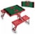 Arkansas Razorbacks - Picnic Table Portable Folding Table with Seats Perspective: top