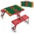 Maryland Terrapins - Picnic Table Portable Folding Table with Seats Perspective: top