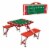 Kansas Jayhawks - Picnic Table Portable Folding Table with Seats Perspective: top