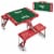 Nebraska Cornhuskers - Picnic Table Portable Folding Table with Seats Perspective: top
