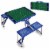 Virginia Cavaliers - Picnic Table Portable Folding Table with Seats Perspective: top