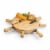Picnic Time Mariner Cheese Board & Tools Set - Rubberwood Perspective: top