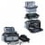 Army Black Knights - Vulcan Portable Propane Grill & Cooler Tote Perspective: top