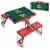 New England Patriots - Picnic Table Portable Folding Table with Seats Perspective: top