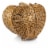 Heart Picnic Basket, Antique White Perspective: top