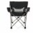 Campsite Camp Chair, Black with Gray Accents Perspective: top