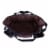 Wine Country Tote – Wine & Cheese Picnic Tote, Black with Burgundy Accents Perspective: top