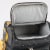 Pranzo Lunch Cooler Bag, Gray with Gold Accents Perspective: top