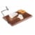 Meridian Black Walnut Cutting Board & Cheese Slicer, Black Walnut Perspective: top