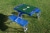 Los Angeles Rams - Picnic Table Portable Folding Table with Seats Perspective: top