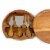 Acacia Brie Cheese Cutting Board & Tools Set, Acacia Wood Perspective: top