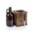 Growler Tap with 64 oz. Glass Growler, Acacia Wood Perspective: top