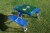 Los Angeles Chargers - Picnic Table Portable Folding Table with Seats Perspective: top