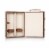 Manhattan Cocktail Case, Mahogany with Tan Accents Perspective: top