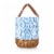 Promenade Picnic Basket, Moroccan Watercolor Pattern Perspective: top