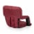 Ventura Portable Reclining Stadium Seat, Burgundy Perspective: top