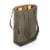 2 Bottle Insulated Wine Cooler Bag, Khaki Green with Beige Accents Perspective: top