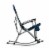 Outdoor Rocking Camp Chair, Navy Blue Perspective: top