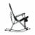 Outdoor Rocking Camp Chair, Black Perspective: top