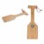 Cleveland Browns - Hardwood BBQ Grill Scraper with Bottle Opener Perspective: top