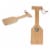 Green Bay Packers - Hardwood BBQ Grill Scraper with Bottle Opener Perspective: top