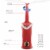 Air Innovations 701BA Ultrasonic Cool Mist Aromatherapy Digital Humidifier, Red Perspective: top
