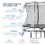 Springfree Trampoline Kids Outdoor Medium Oval 8 x 11' Trampoline with Enclosure Perspective: top