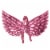 Pink Shiny Wings Youth Halloween Costume Accessory Perspective: top