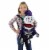 Northlight 24 Purple and Black Skeleton Unisex Child Halloween Trick or Treat Bag Costume Perspective: top