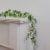 Northlight 6ft Green and Silver Glitter Artificial Eucalyptus Garland Perspective: top