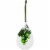 Northlight 6 Red Grape Cluster Teardrop Cloche Christmas Ornament Perspective: top