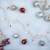 Northlight 35-Count Red and Clear Mini String Christmas Light Set, 7ft White Wire Perspective: top