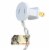 Northlight 100ct Pure White LED Wide Angle Christmas Icicle Lights, 5.5ft White Wire Perspective: top